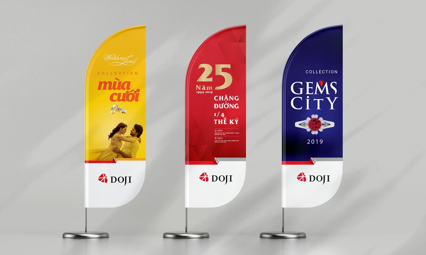 thiết kế banner thương hiệu Doji 2