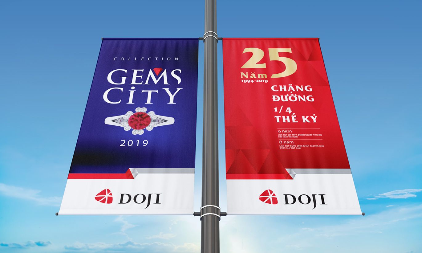 thiết kế banner thương hiệu Doji 3