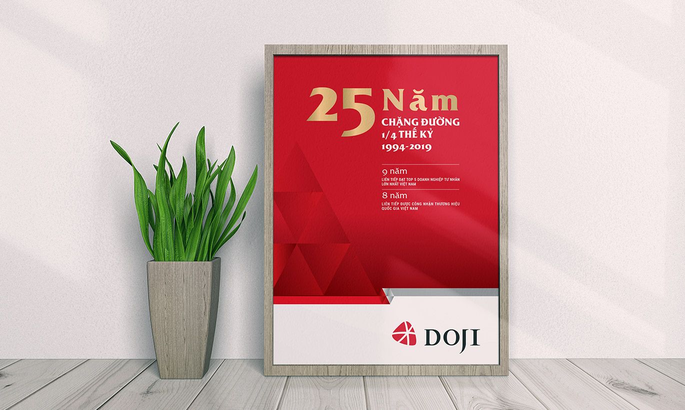 thiết kế Poster thương hiệu Doji 2