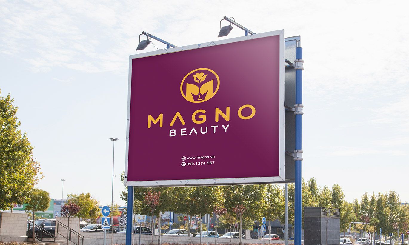 thiết kế biển quảng cáo Magno Beauty 1
