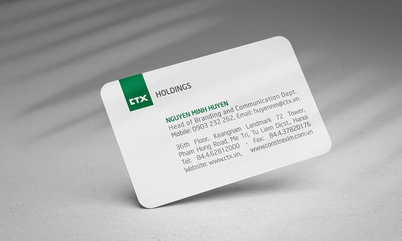 thiết kế Card Visit CTX Holdings 2