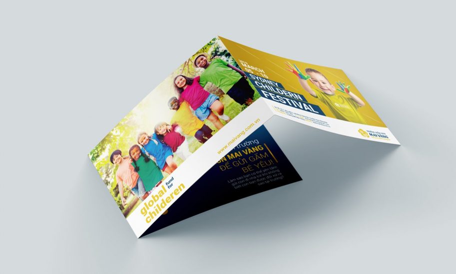 thiết kế Brochure trường mầm non Mai Vàng 1